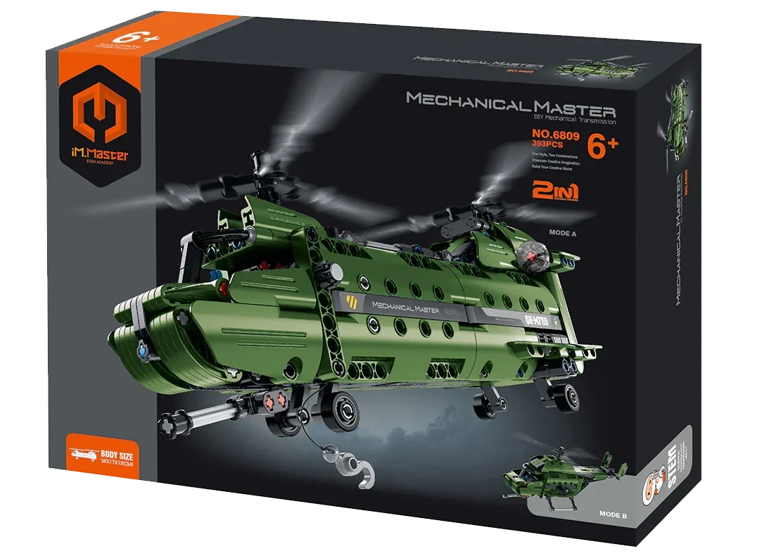 Mechanical Master Military Helicopter 2in1 (393 pcs) 6809