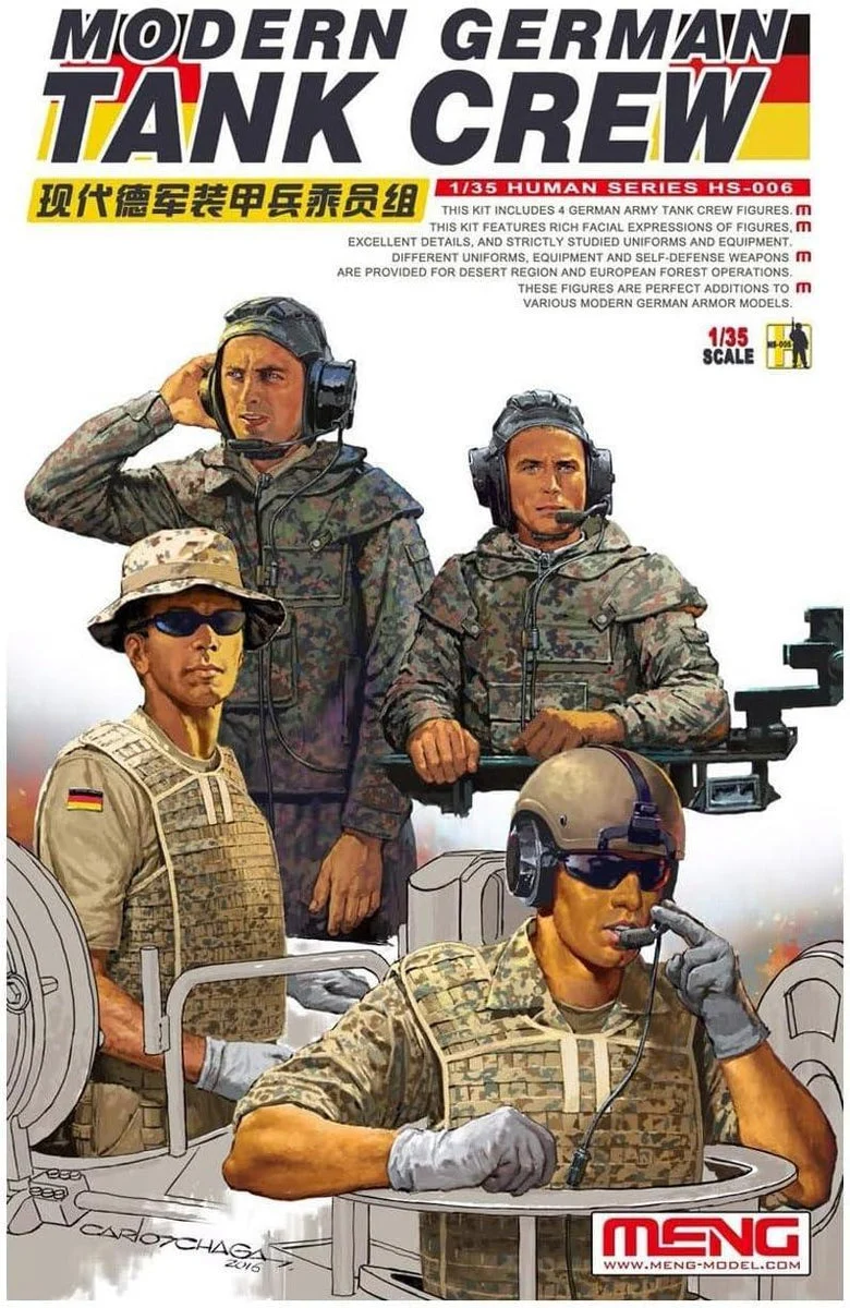 1/35 Meng Modern German Tank Crew HS006 - Meng Models
