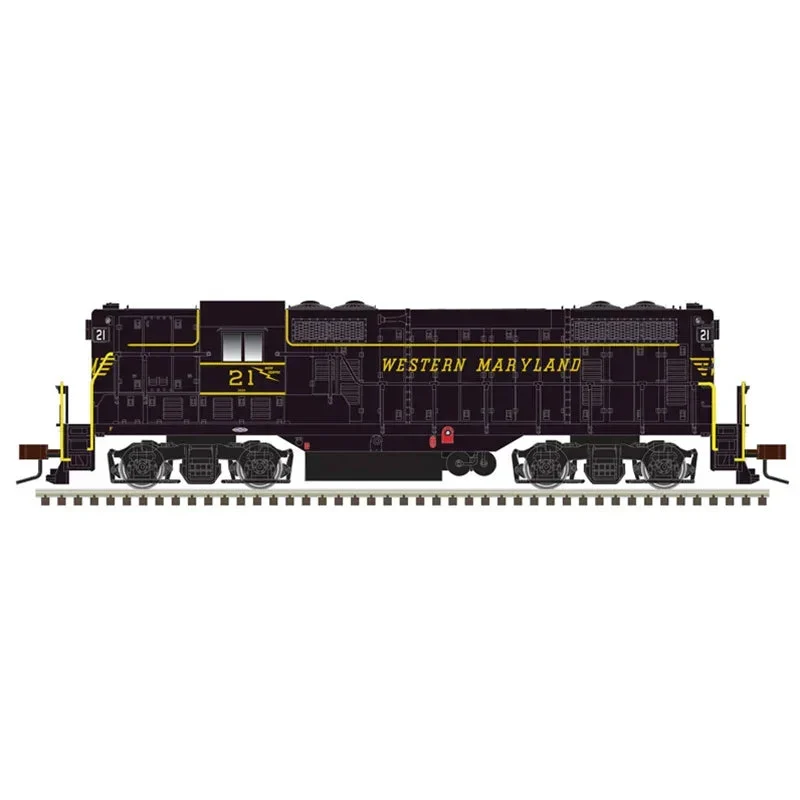 HO Atlas GP7 Gold Western Maryland 23 (Black/Yellow) 10003962 - Atlas Trains
