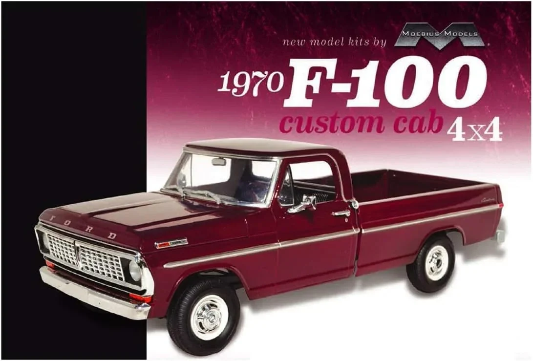 1/25 Moebius 1970 Ford F-100 Custom Cab 4x4 1230