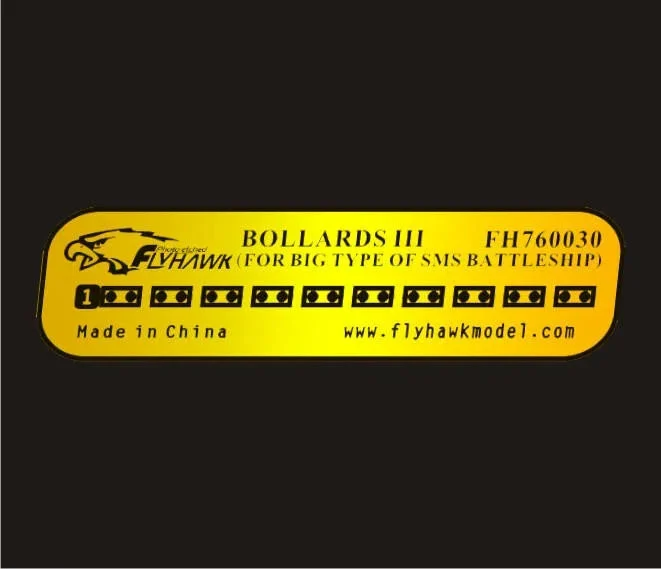 1/700 Flyhawk SMS Big Battleship Bollards (x8) 760030 - Flyhawk Models