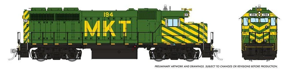 HO Rapido EMD GP40 Mother (DC/DCC/Sound): MKT - Green & Yellow: #227 40518