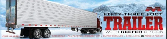 1/25 Moebius Fifty-Three (53) Foot Trailer with Reefer Option 1302