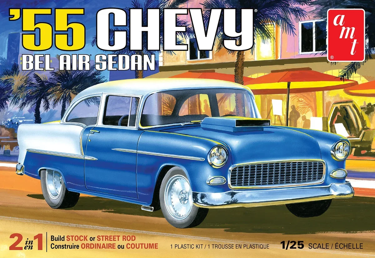 1/25 AMT 1955 Chevy Bel Air Sedan 1119