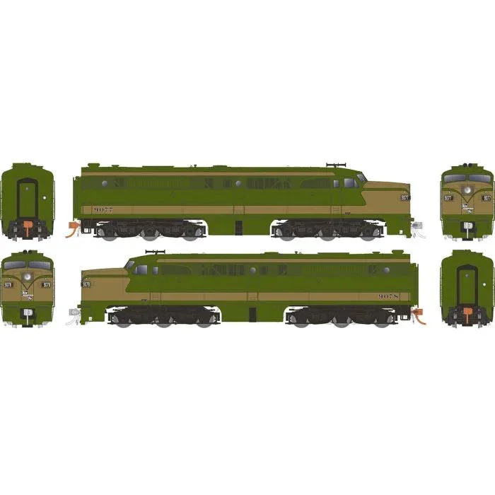 HO Rapido PA-1 + PA-1 (DC/DCC/Sound): CN Demonstrator: #9077 + 9078 - 023544