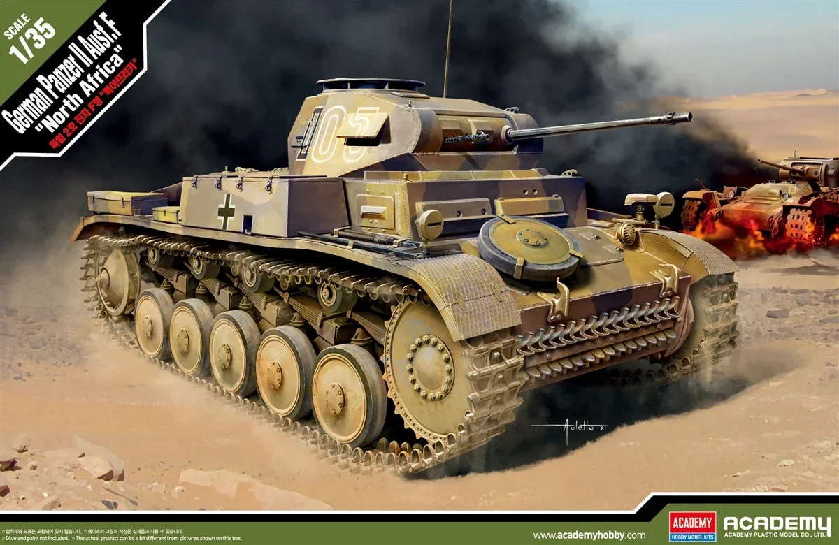 1/35 Academy German Panzer II Ausf. F 'North Africa' 13535 - Academy Models