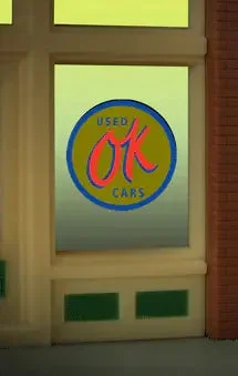 Miller Engineering OK Used Cars Window Sign 9065