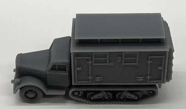 HO Phoenix Precision Half-Track Ambulance Resin Kit with Closed Door 31050
