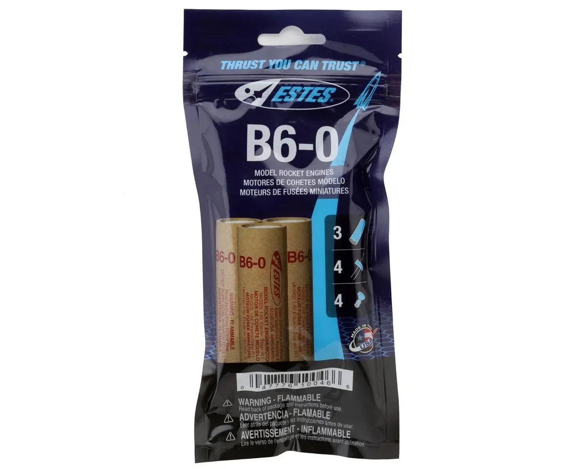 Estes B6-0 Bagged Rocket Engines (3) 10046