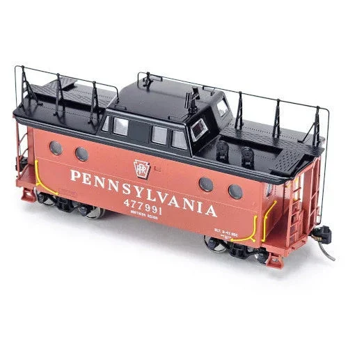 HO Bowser N5c Caboose PRR Shadow Keystone North Region w/Trainphone Road #477995 - 43397