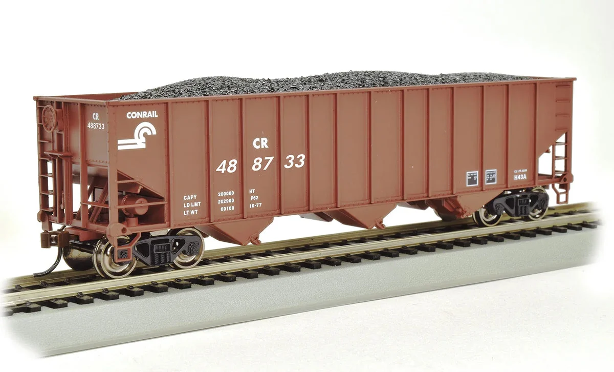 HO Bachmann Bethlehem Steel 100 Ton 3 Bay Hopper - Conrail #488733 - 18720