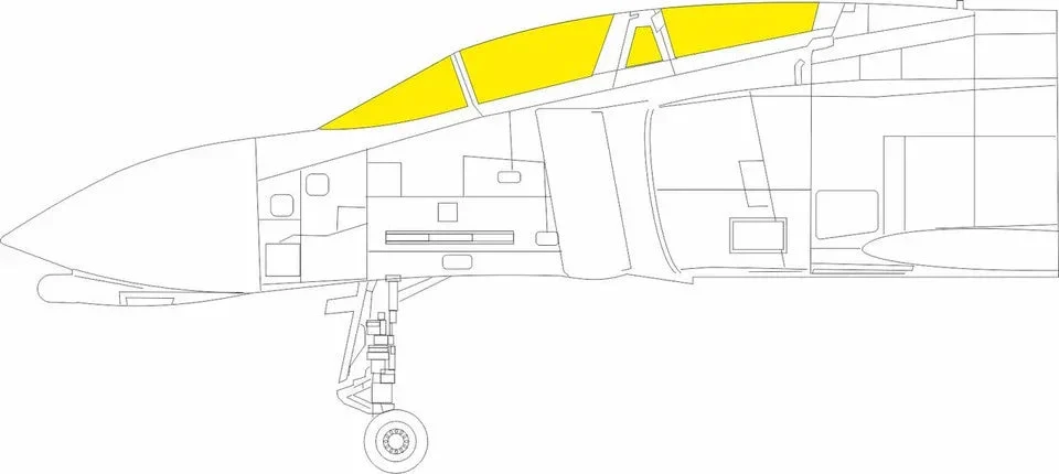 1/48 Eduard F-4C TFace Mask for HOBBY 2000 / ACADEMY EX1075