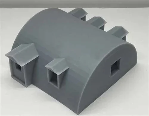 HO Phoenix Precision Quonset Hut Office with Glass 31810 - Phoenix Precision Models