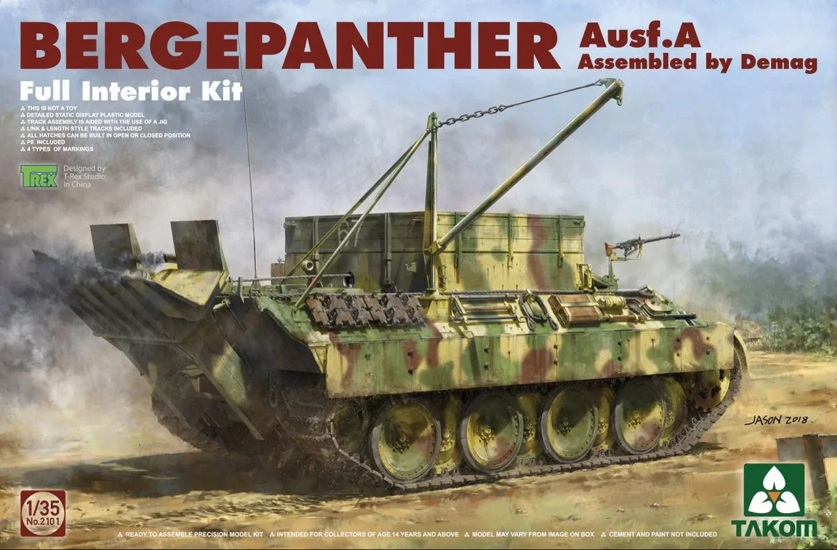 1/35 Takom Bergepanther Ausf. A Tank 2101 - Takom Models