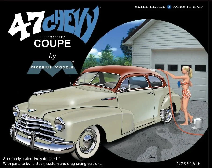 1/25 Moebius 1947 Chevy Fleetmaster Coupe 2302 - Moebius Model