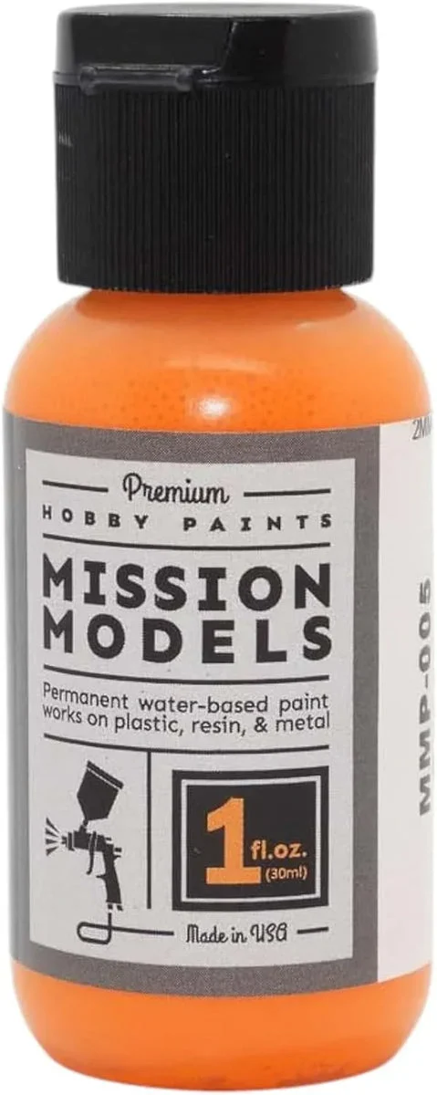Mission Models Orange Acrylic Paint (1 oz.) MMP005 - Mission Model Paint