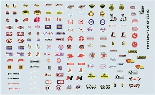1/24-1/25 Gofer Sponsor Sheet #2 Decal Sheet 11011