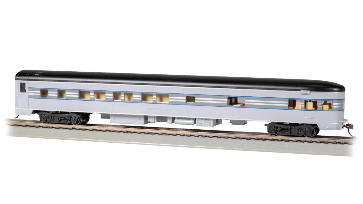 HO Bachmann 85' Smooth-Side Observation Car - New York Central "Manhattan Island" 14313