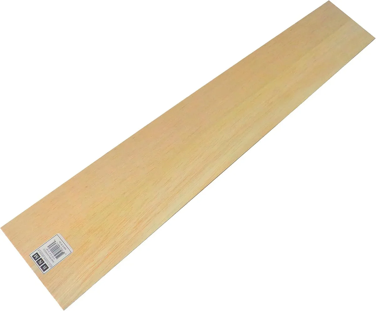 Bud Nosen Balsa Sheet 1/6" x 6" x 36" (10/pkg) 1162