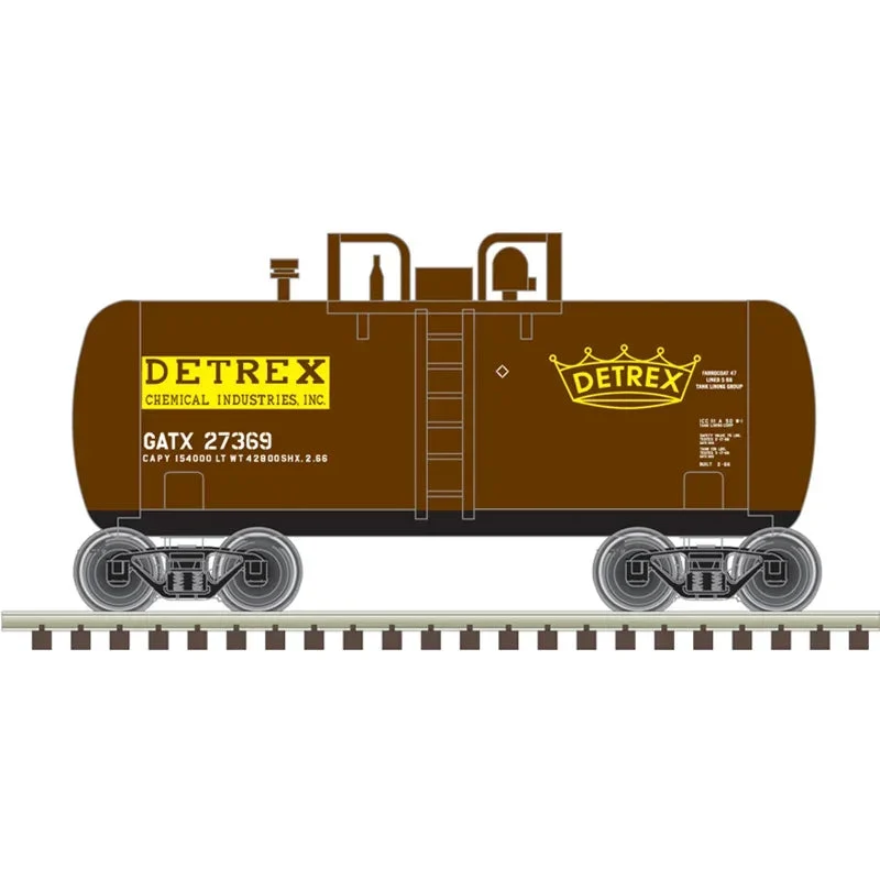 N Atlas Trainman Beer Can Tank Car Detrex (GATX) #27369 - 50006874