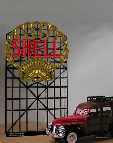 N/HO Miller Engineering Small Shell Sign 44-3802