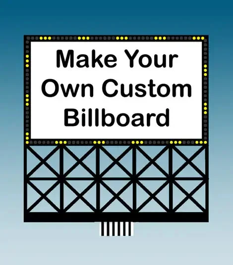 O/HO Miller Engineering Large Custom Billboard 88-2351