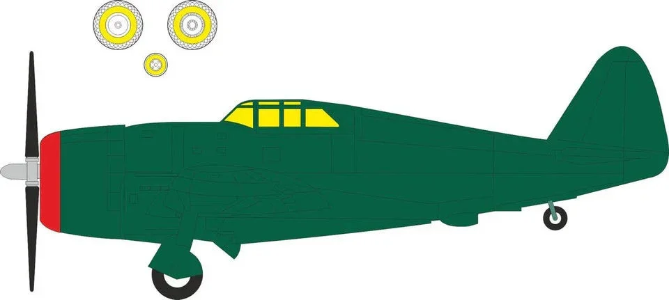 1/48 Eduard P-47D Razorback TFace Mask for Miniart / Squadron EX1144