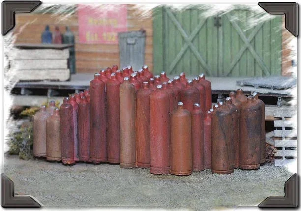 O Scale Bar Mills Acetylene Tanks 4025 - Bar Mills Models