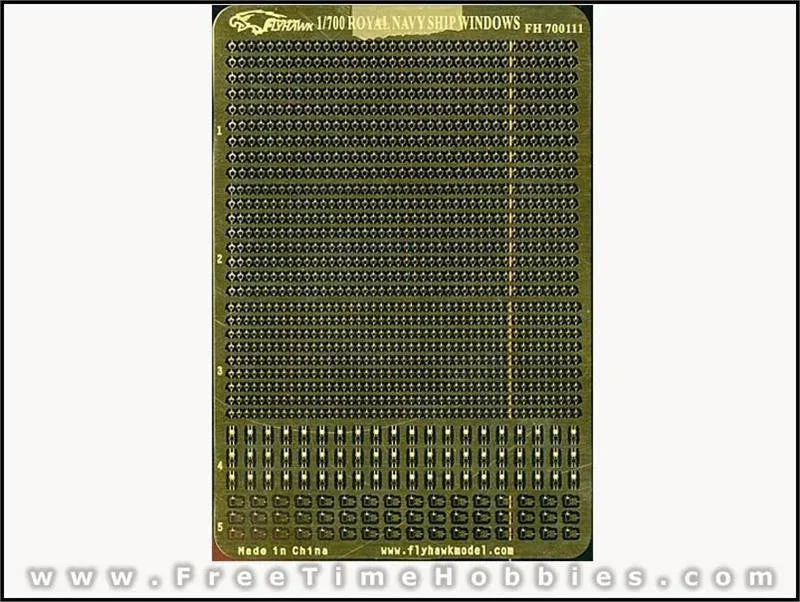 1/700 Flyhawk Photo Etch WWII Royal Navy Porthole 700111 - Flyhawk Models