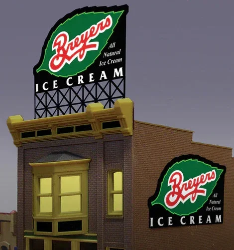 Miller Engineering Large Breyers Ice Cream Sign 2581