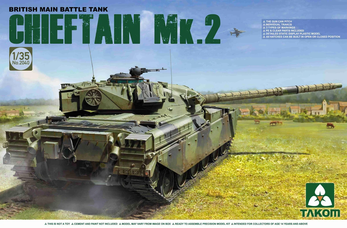 1/35 Takom British Main Battle Tank Chieftain Mk.2 2040 - Takom Models