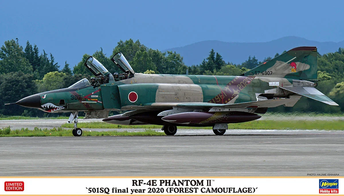 1/72 Hasegawa RF-4E Phantom II `501SQ Final Year 2020 (Forest Camouflage)´ 02318