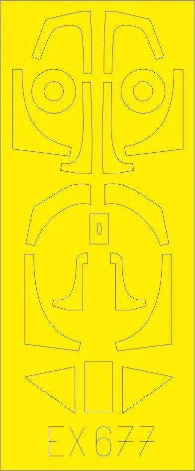 1/48 Eduard Paint Mask for EDUARD Fw 190A-8 Weekend EX677