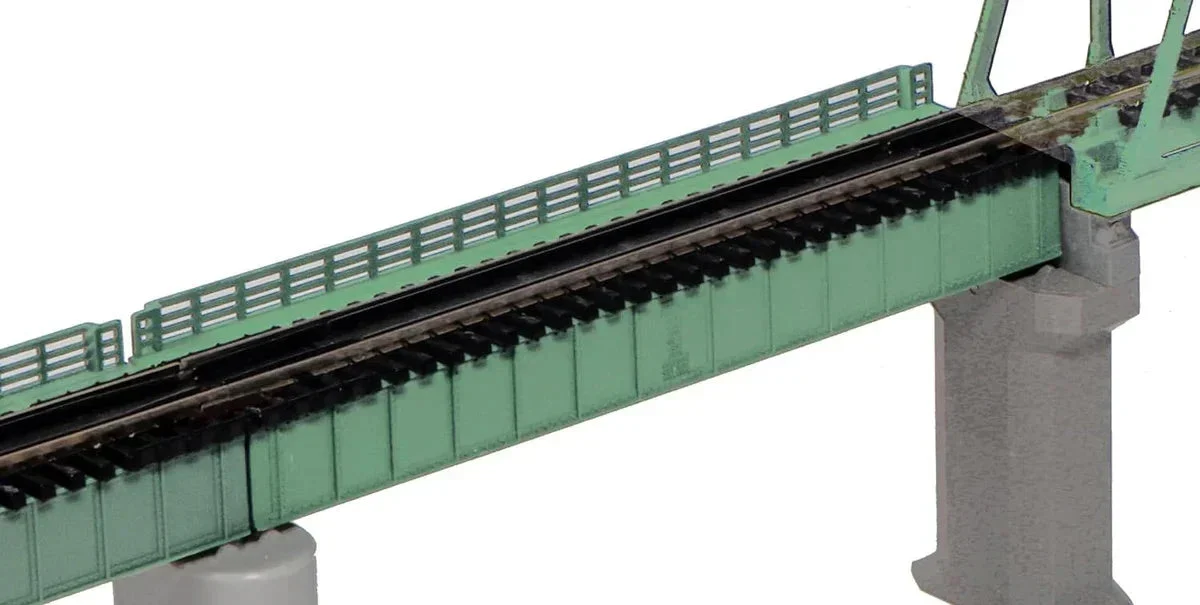 N Kato Single Track Deck Girder Bridge (Light Green) 20459