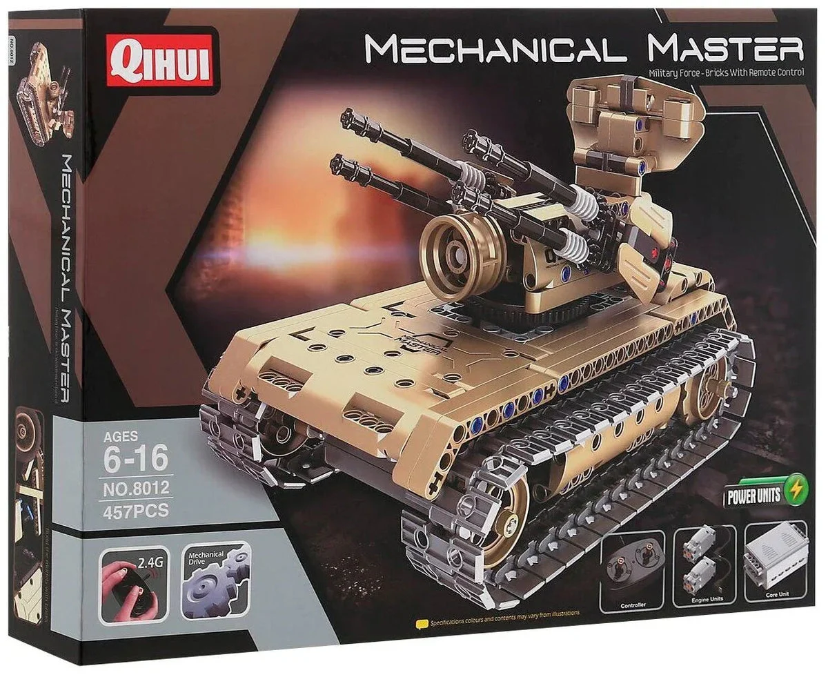 Mechanical Master Tank Militay Force - Bricks with R/C (457 pcs) 8012
