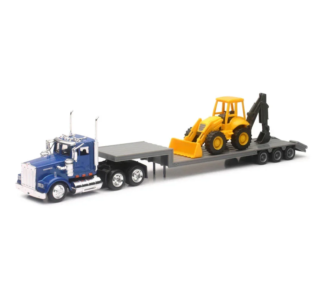 1/43 New-Ray Kenworth W900 Construction Lowboy 15303