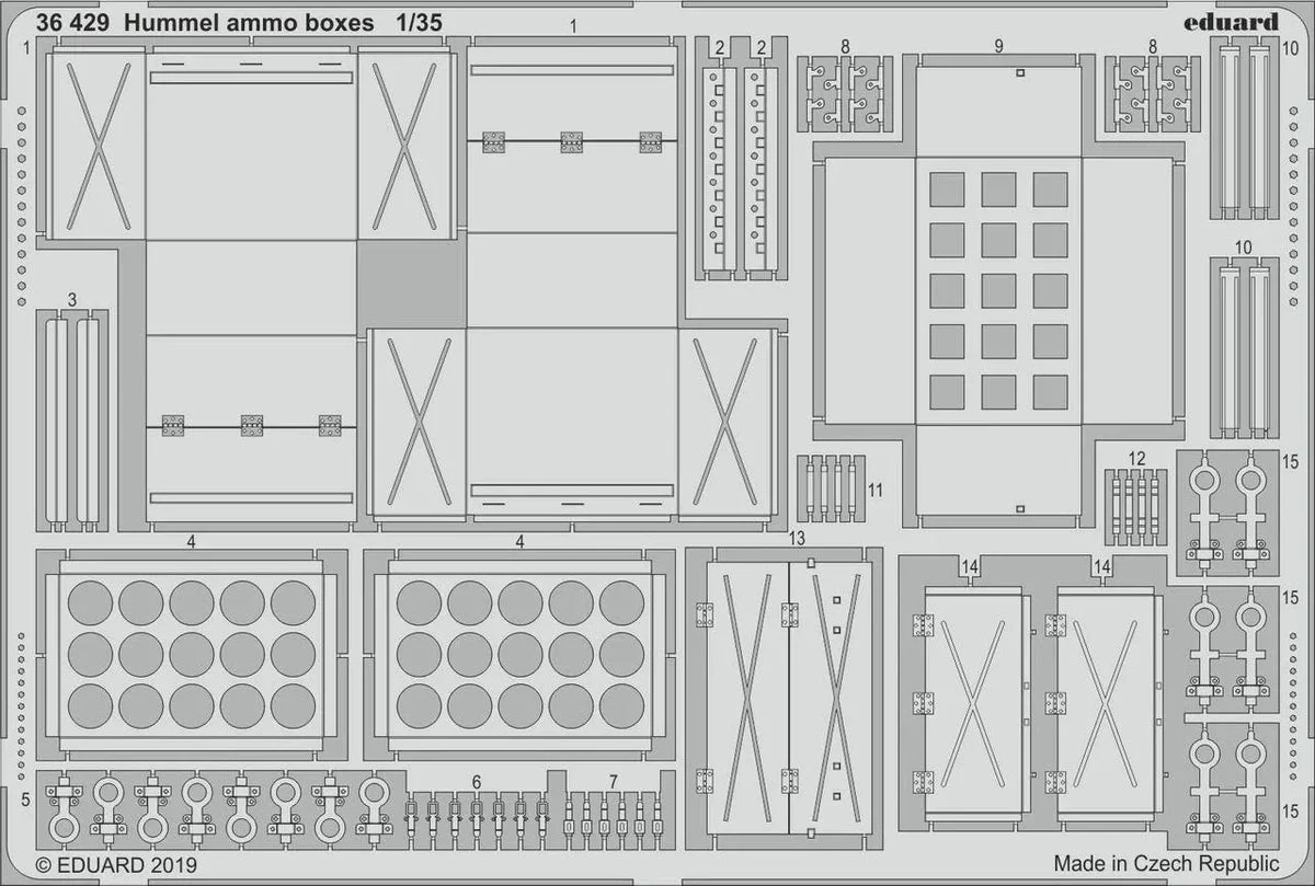 1/35 Eduard Hummel Ammo Boxes 36429