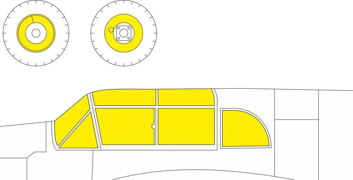 1/48 Eduard Paint Mask for EDUARD Bf 108 TFace EX1020