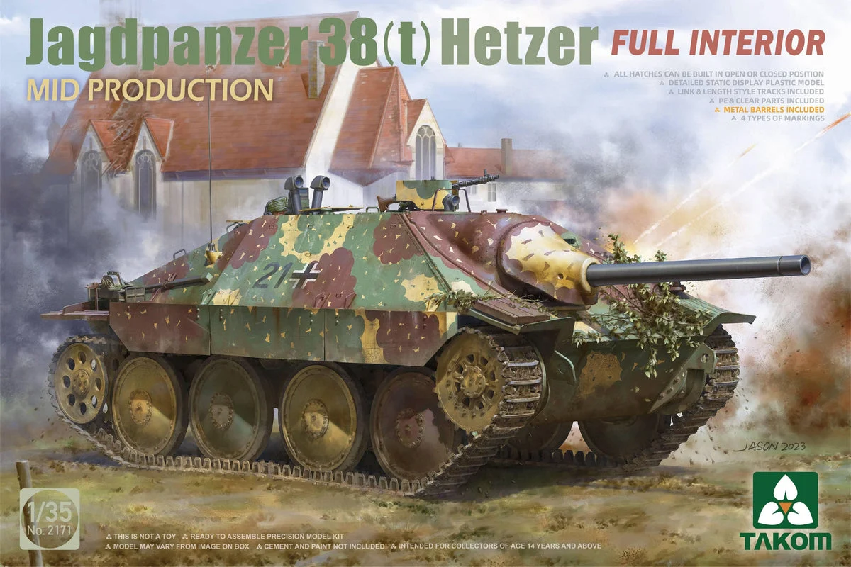 1/35 Takom Jagdpanzer 38(t) Hetzer Mid Production 2171 - Takom Models