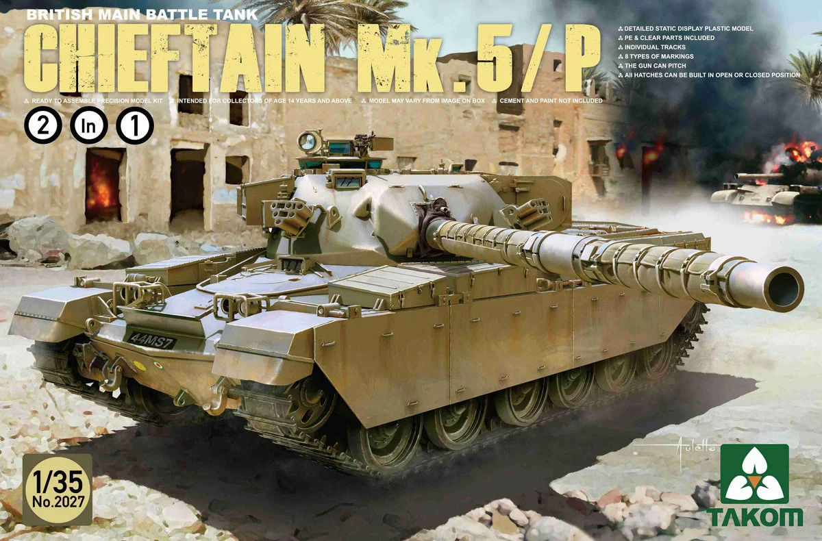 1/35 Takom British Main Battle Tank Chieftain Mk.5/P 2027 - Takom Models