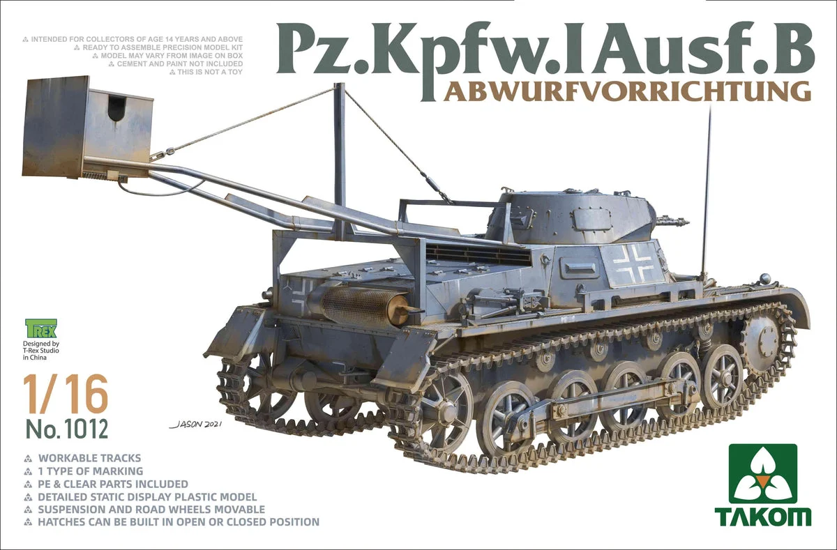 1/16 Takom Pz.Kpfw. I Ausf.B Abwurfvorrichtung 1012 - Takom Models