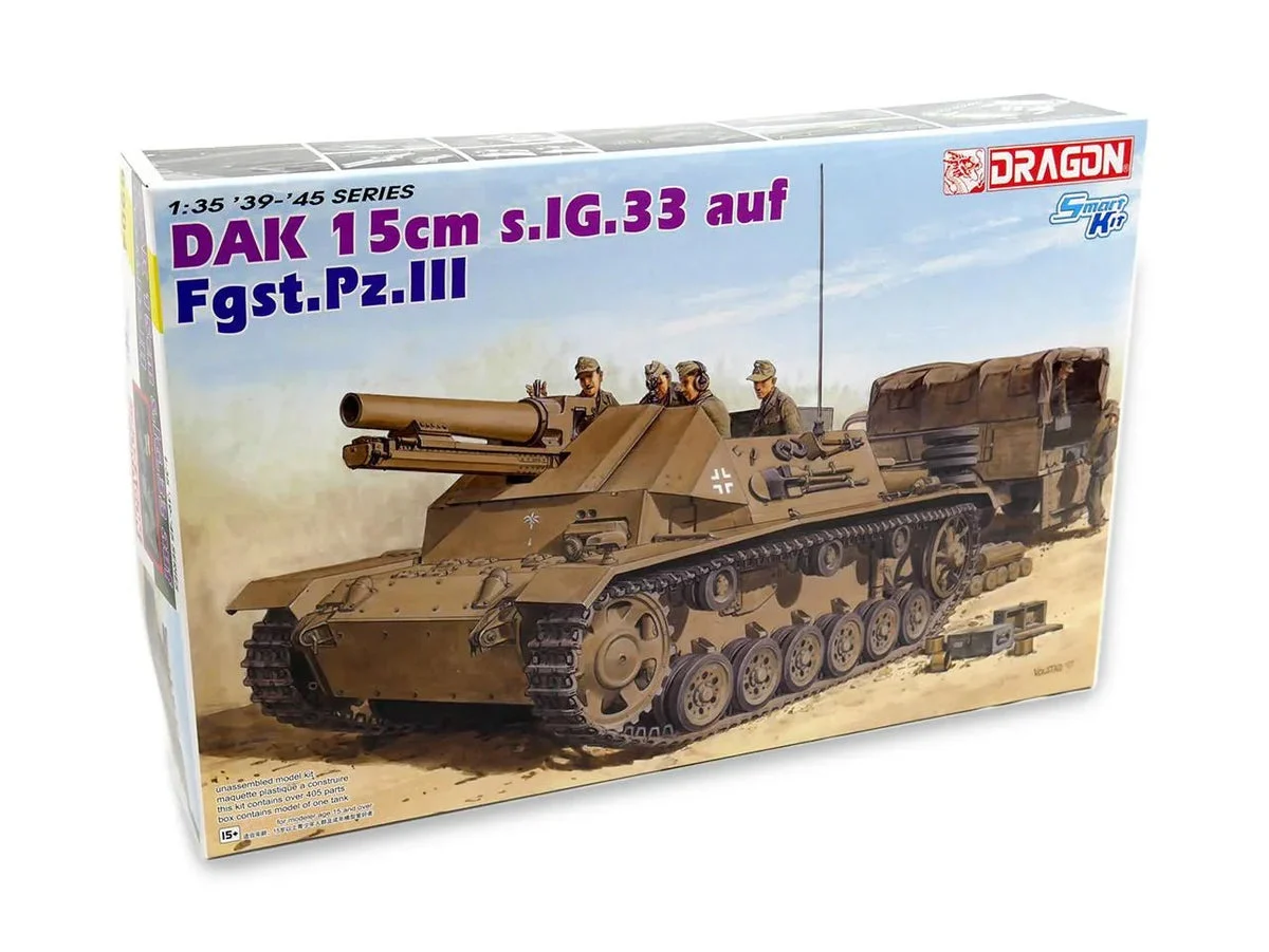 1/35 Dragon Model DAK 15cm s.IG.33 auf Fgst.Pz.III 6904 - Dragon Models