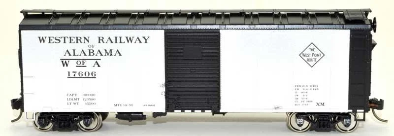 HO Bowser 40' Steel Side Box Car Western Railway of Alabama Road #17628 - 43180