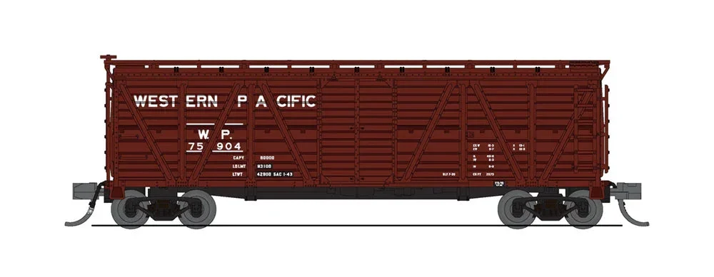N Broadway Ltd Stock Car with Hog Sounds Western Pacific 6585