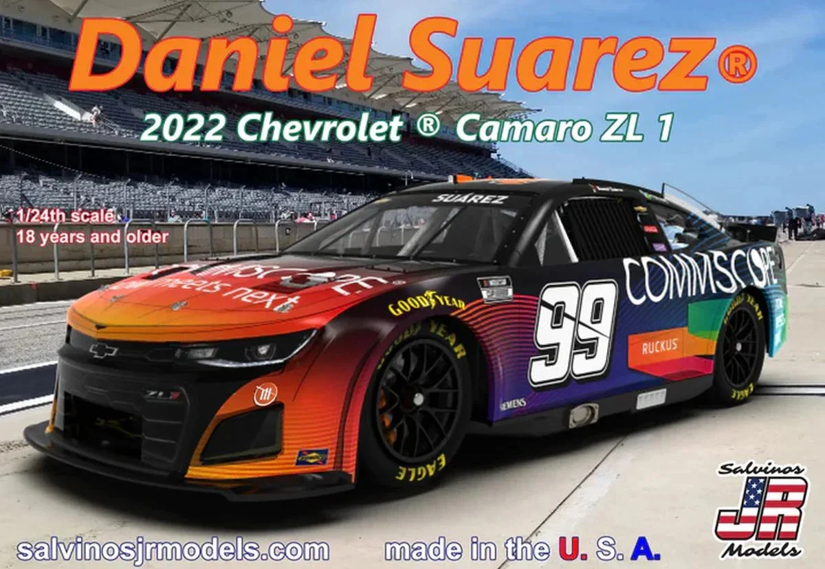 1/24 Salvino Trackhouse Racing Daniel Suarez 2022 Camaro 31613 - Salvino JR Models