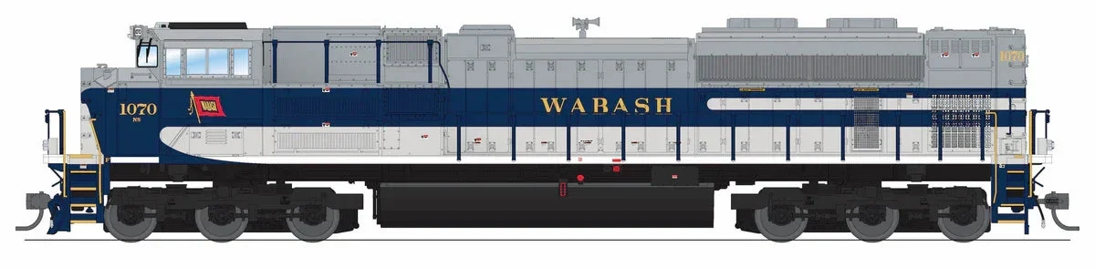 HO Broadway Ltd EMD SD70ACe, NS 1070, Wabash Heritage Paint, Paragon4 Sound/DC/DCC, w/ Smoke 9784