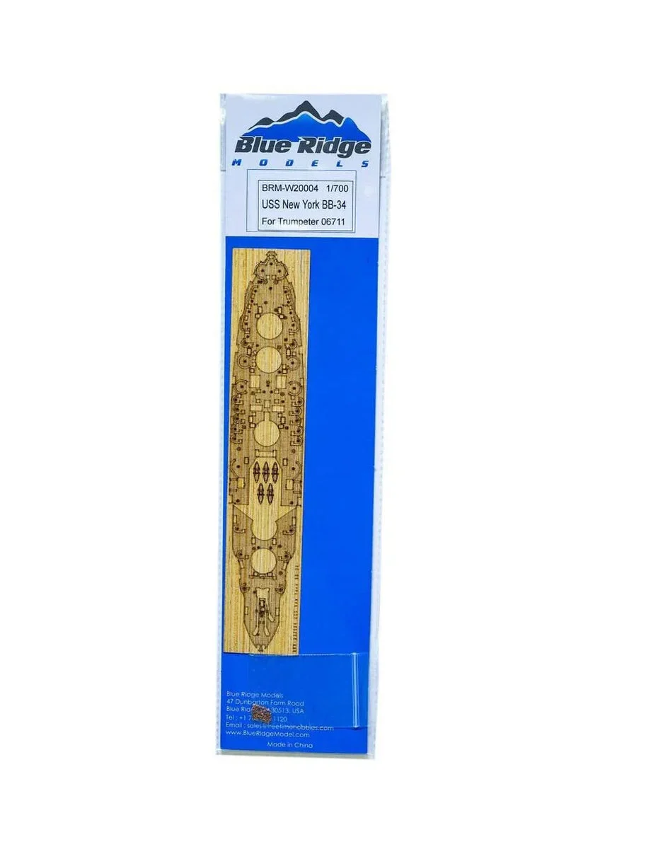 1/700 Blue Ridge Models USS New York BB-34 Wood Deck for Trumpeter W20004