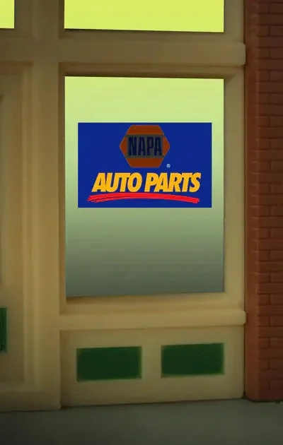 O/HO Miller Engineering Napa Auto Parts Window Sign 8895