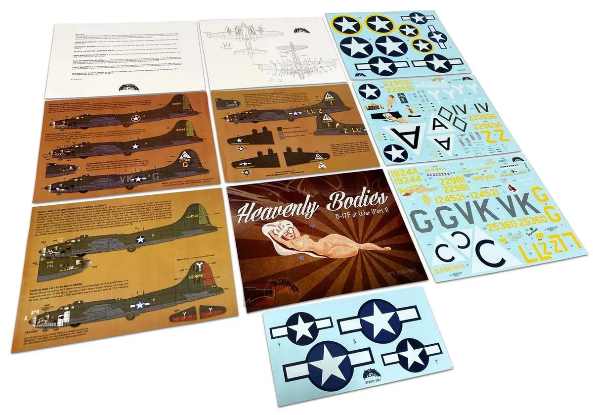 1/32 Zotz Decals Heavenly Bodies B-17F Flying Fortress in WWII Part 1 32081