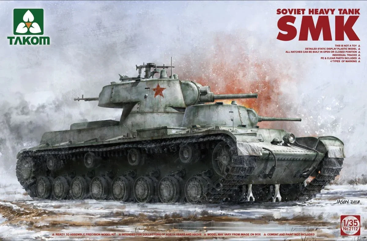 1/35 Takom Soviet Heavy Tank SMK 2112 - Takom Models
